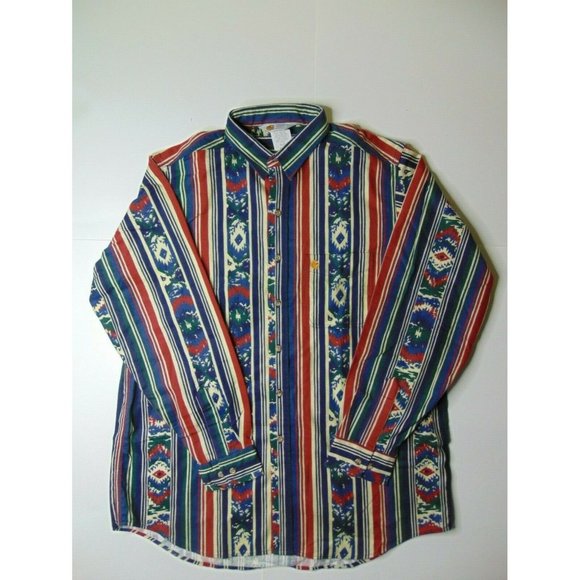 Carhartt Other - New Vintage Carhartt XL Button Shirt Blue Red